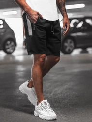 Pantalón corto de hombre negras OZONEE O/WW20013/1