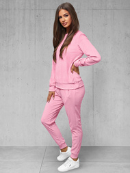 Chándal velour de mujer de rosa en polvo OZONEE O/8C1173/38Z