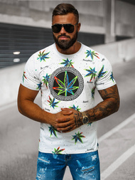 Camiseta de hombre blanca OZONEE O/T136/1