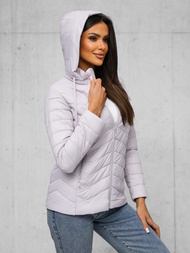 Chaqueta de mujer violeta claro OZONEE JS/16M9238/35