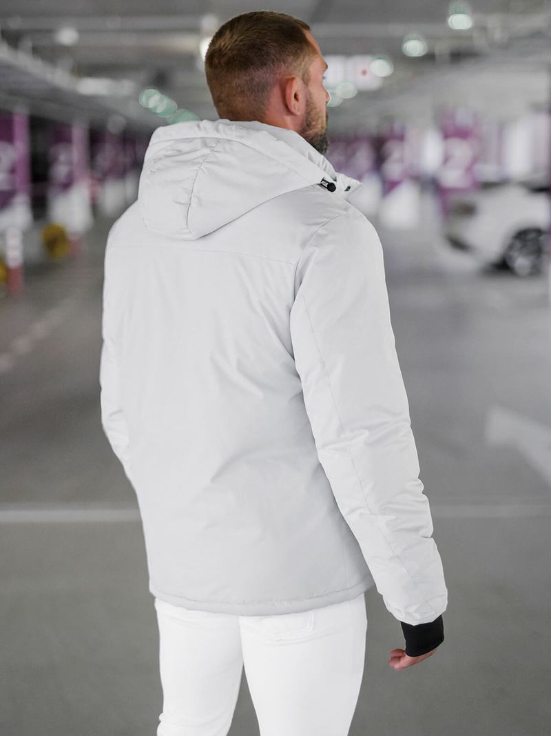 Chaqueta de hombre gris-clara OZONEE JS/91M9906/280