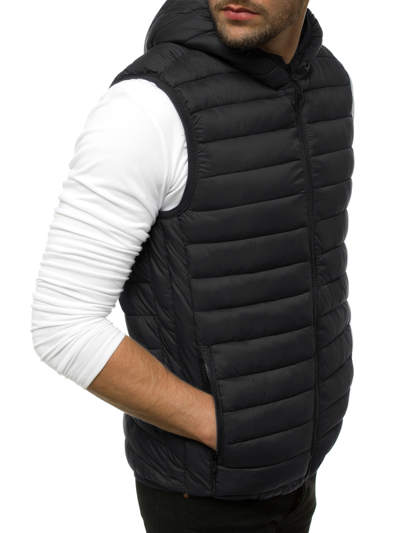 Chaleco de hombre negra OZONEE JS/LY36