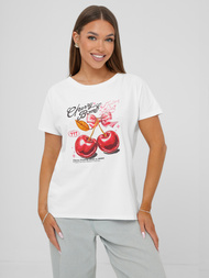 Camiseta de mujer blanco OZONEE JS/95T2568/1