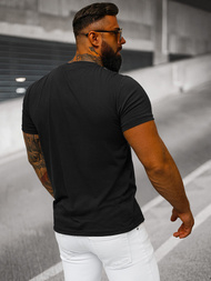 Camiseta de hombre negra OZONEE JS/712005Z