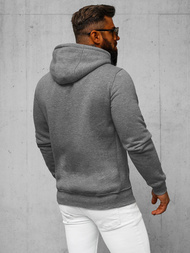 Sudadera de hombre gris-oscuro OZONEE JS/2009Z