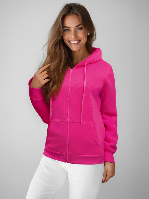 Sudadera de damas rosa oscuro OZONEE JS/W03