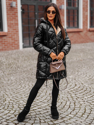 Chaqueta de mujer negra OZONEE JS/5M3189/392Z