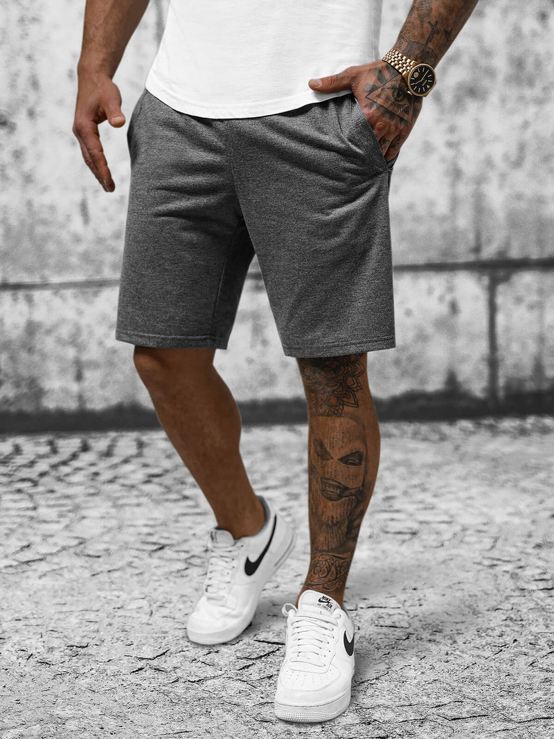 Pantalón corto de hombre grafito OZONEE JS/8K100/5Z
