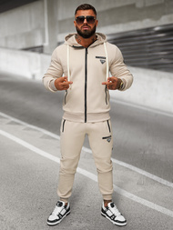 Chándal de hombre beige OZONEE O/LN11760