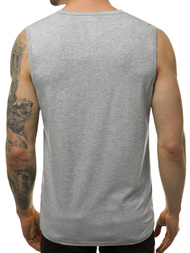 Camiseta sin mangas de hombre gris OZONEE JS/SS11065