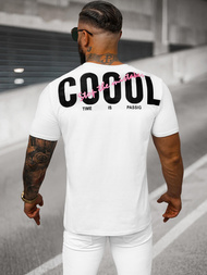 Camiseta de hombre blanca OZONEE O/T1278/1