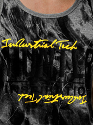 Camiseta sin mangas de hombre grafita OZONEE JS/SS11033Z