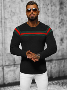 Jersey de hombre negro OZONEE L/2457Z