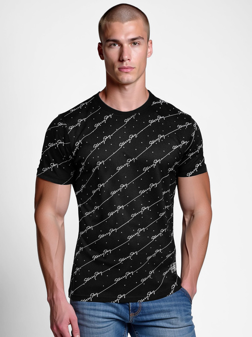 Camiseta de hombre negras OZONEE O/QQ1323Z