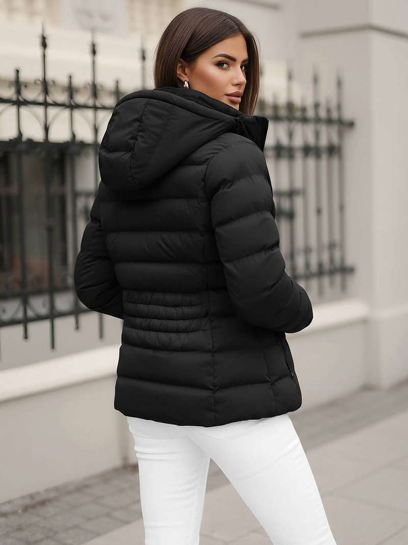 Chaqueta de mujer negra OZONEE JS/M769/392Z