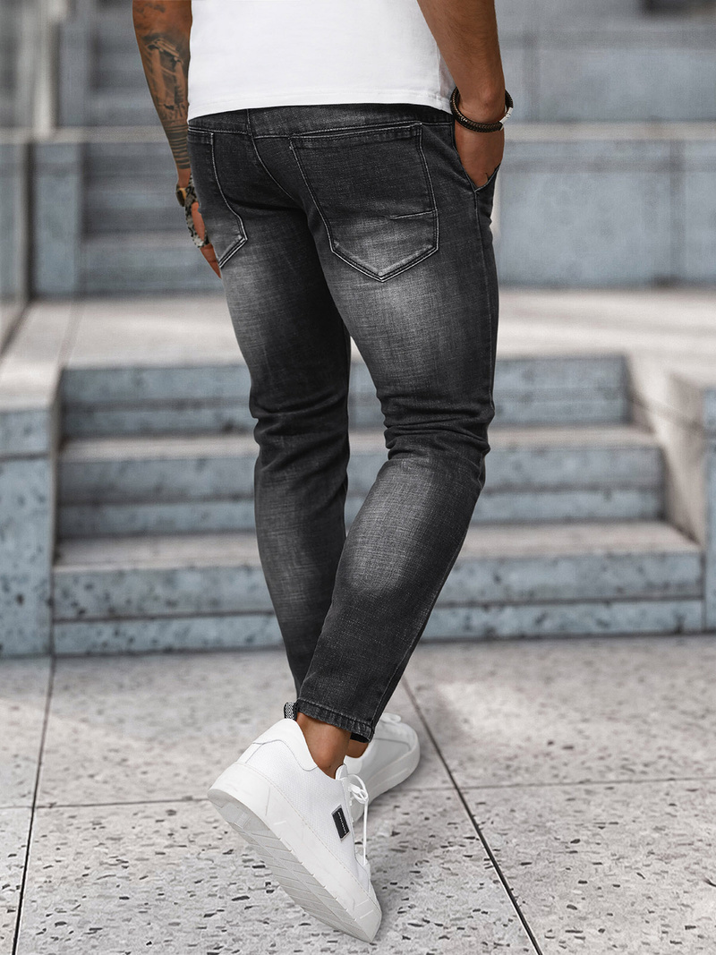 Vaqueros de hombre negras OZONEE NB/MP0091N