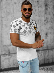 Camiseta de hombre blanca OZONEE O/T133/1