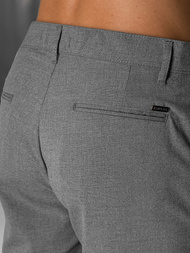 Pantalones cortos chinos de hombre gris oscuro OZONEE DJ/4400