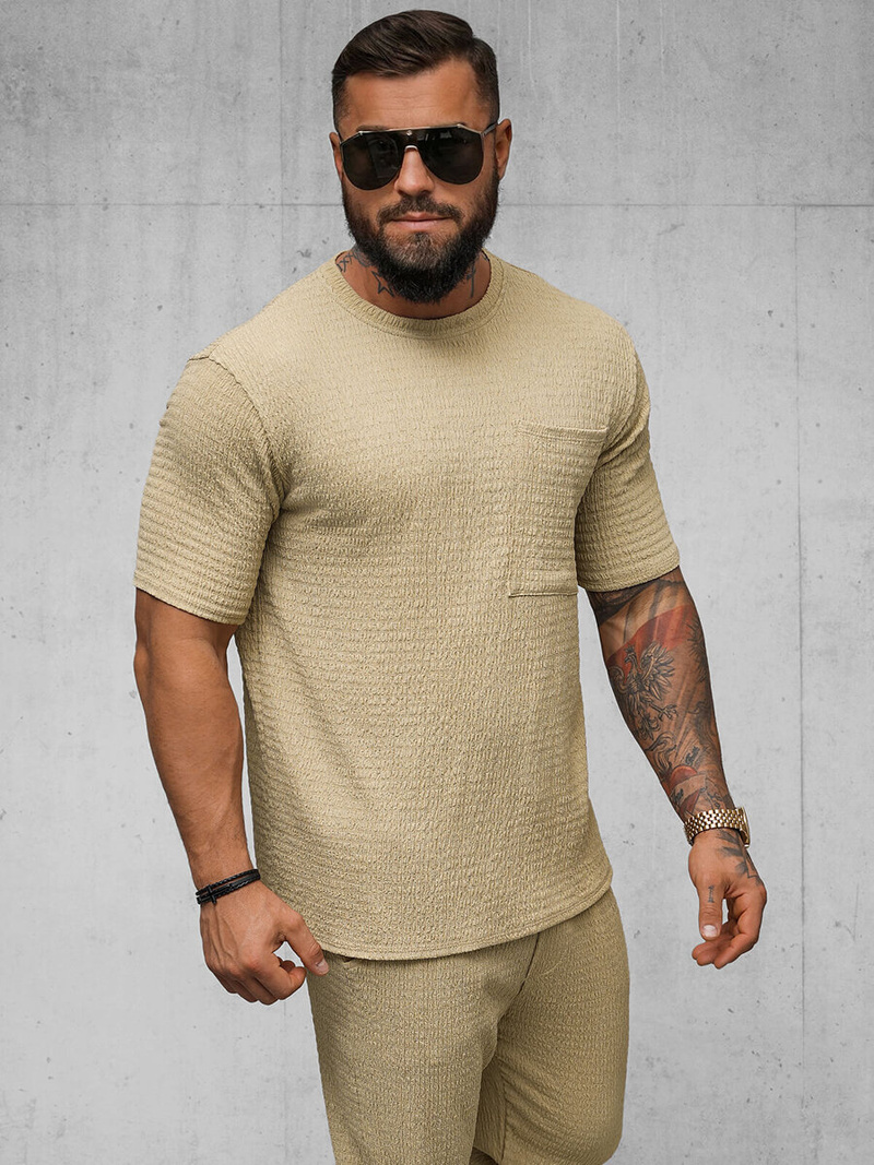 Camiseta de hombre camel OZONEE O/Y960T