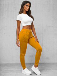 Pantalón de chándal para mujer camel OZONEE JS/CK01Z