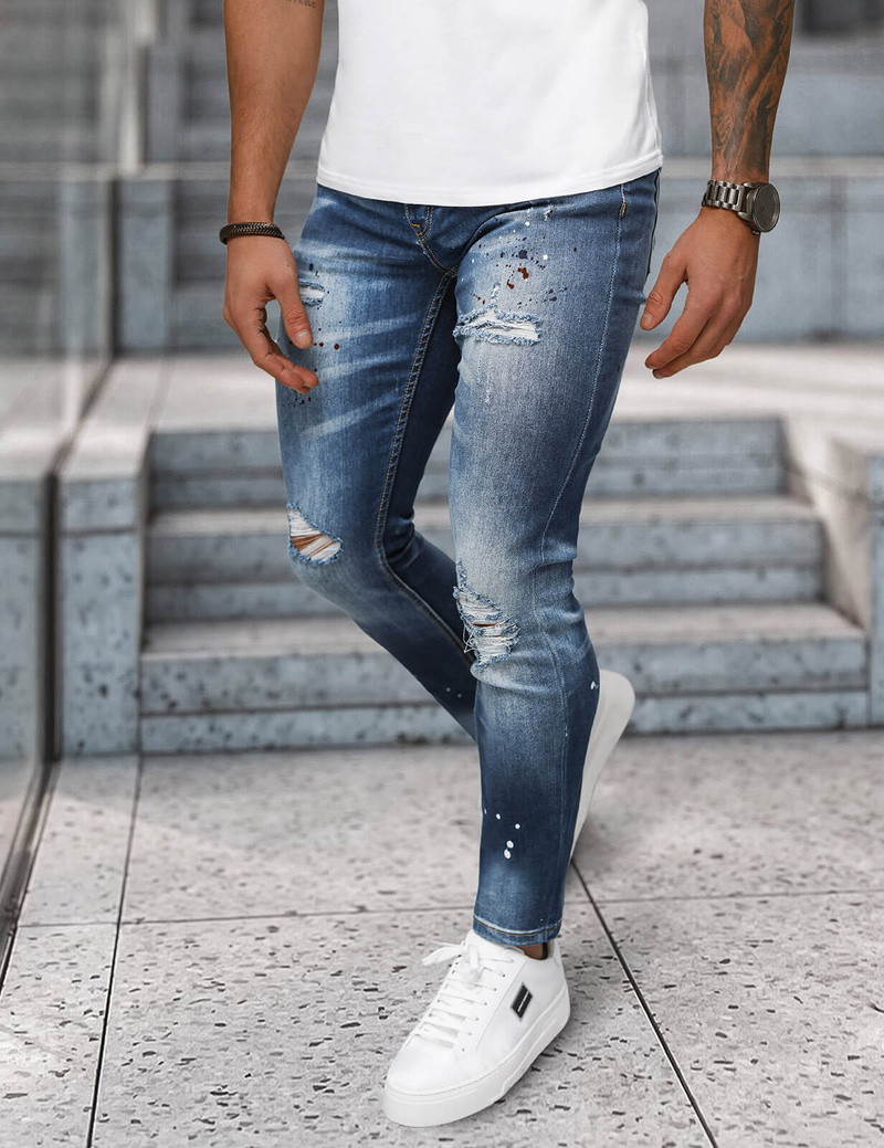 Vaqueros de hombre azul oscuro OZONEE NB/MP0170BS