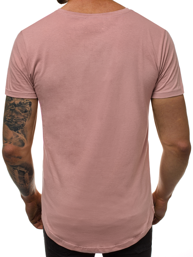 Camiseta de hombre rosa OZONEE O/2309