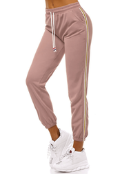 Pantalón de chándal para mujer rosa claro OZONEE JS/1020/B16