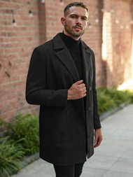 Abrigo de hombre negro OZONEE JS/11Z8269