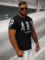 Camiseta de hombre negra OZONEE O/8T1263/3