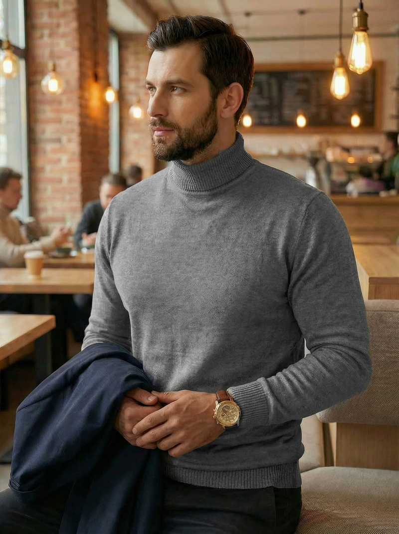 Jersey de hombre gris OZONEE JS/59B3603/2