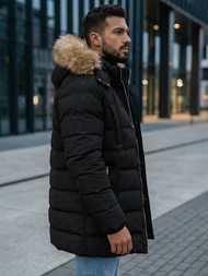 Chaqueta de hombre negra OZONEE JS/5M3122/392Z