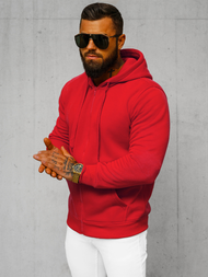 Sudadera de hombre roja OZONEE JS/2008Z