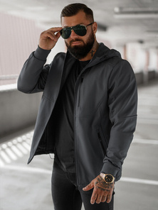 Chaqueta softshell para hombre grafito OZONEE JS/27B6529/5Z