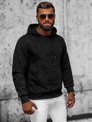 Sudadera de hombre negra OZONEE JS/3B566