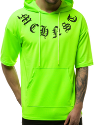 Sudadera de hombre neón verde OZONEE MACH/1183