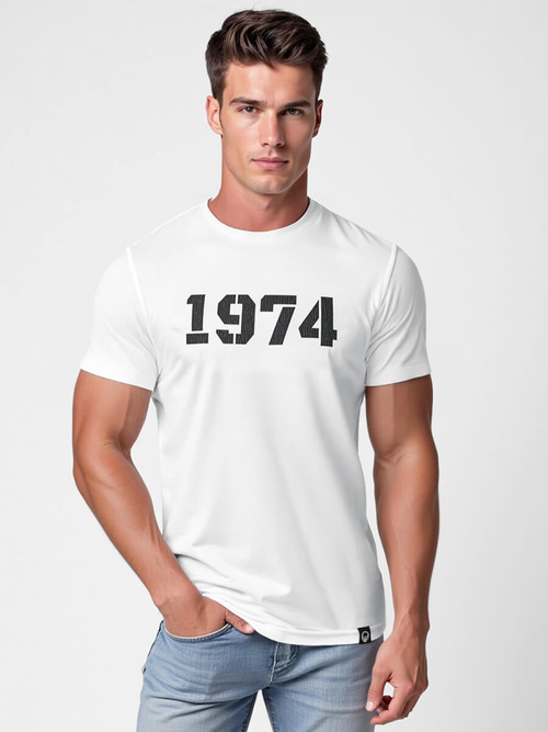 Camiseta de hombre blanco OZONEE NB/MT3130