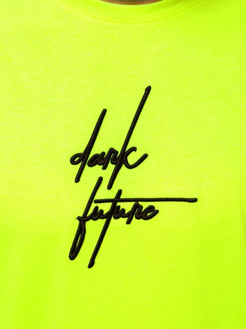 Camiseta sin mangas de hombre amarillo-neón OZONEE MACH/M1176