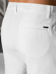 Pantalones cortos chinos de hombre blancos OZONEE DJ/4400