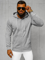 Sudadera de hombre gris OZONEE JS/2008Z