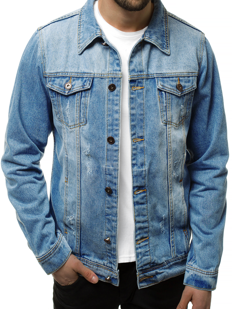 Chaqueta vaquera de hombre azul OZONEE V/19276