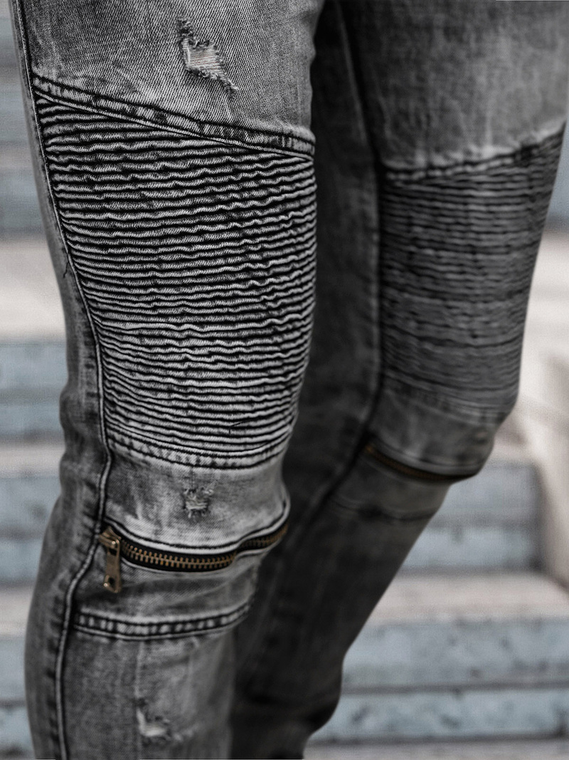 Vaqueros de hombre negras OZONEE NB/MP0069N