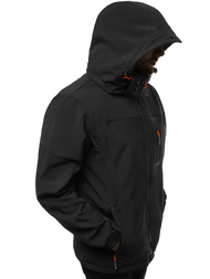 Chaqueta de hombre negro-naranja OZONEE GE/12262