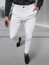 Pantalón chino de hombre blanco OZONEE DJ/5526