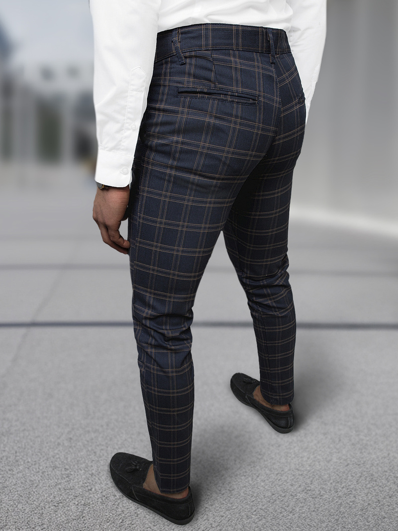 Pantalón chino de hombre azul marino OZONEE DJ/5632