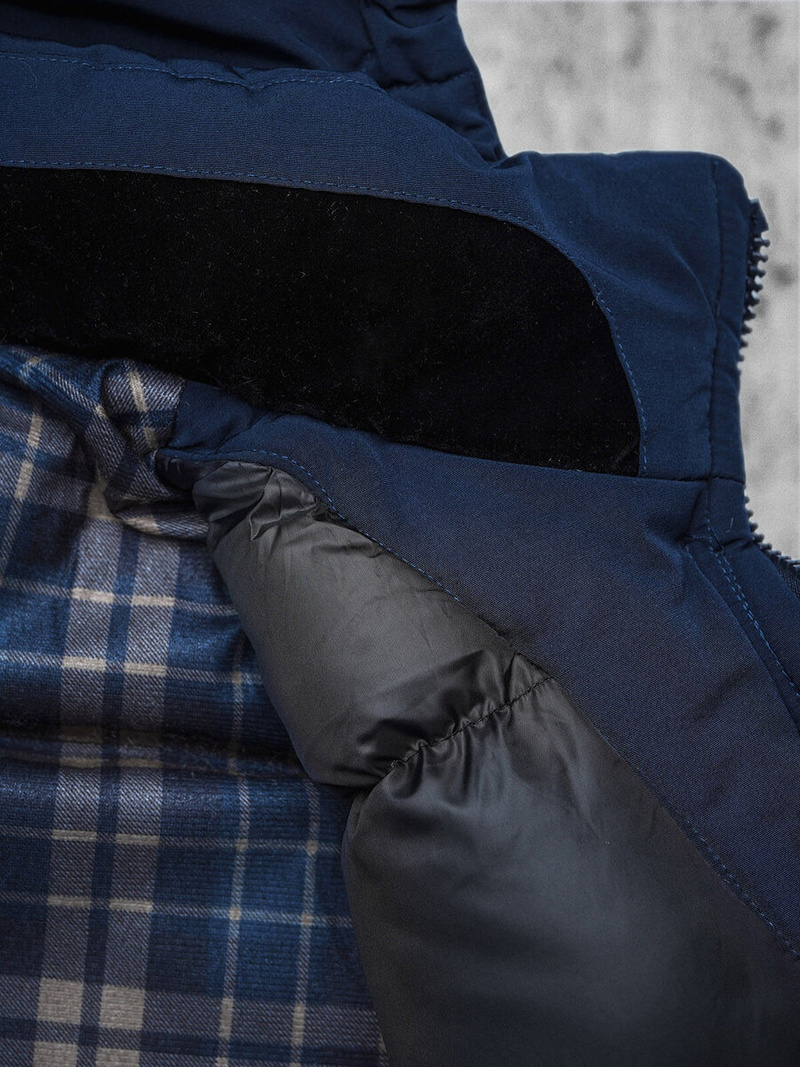 Chaqueta de hombre azul marino OZONEE JS/5M718/215