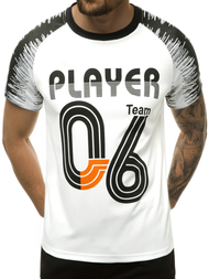Camiseta de hombre blanca OZONEE JS/KS2065