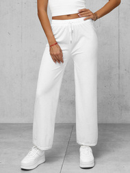 Pantalones velour de mujer blancos OZONEE JS/92K519/1