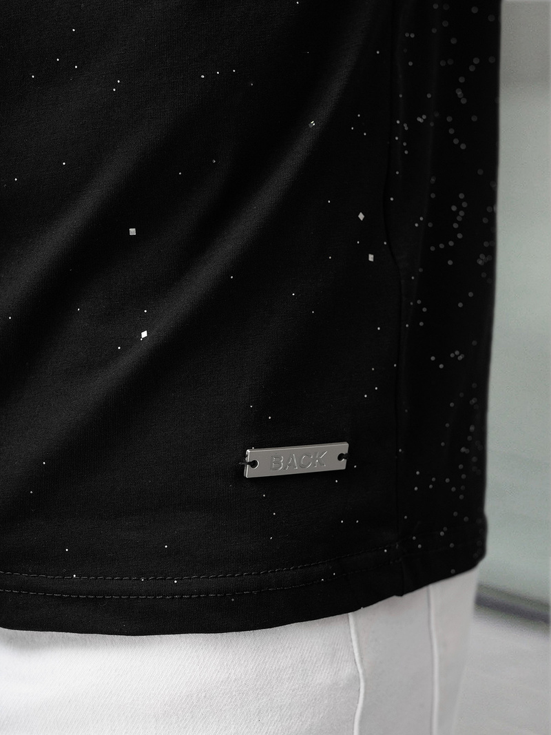 Camiseta de hombre negras OZONEE O/QQ1390