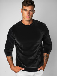 Sudadera velour de hombre negra OZONEE JS/8B1166/3