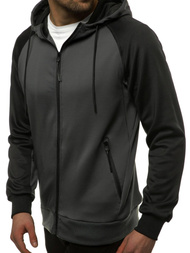 Sudadera de hombre grafito OZONEE JS/88006